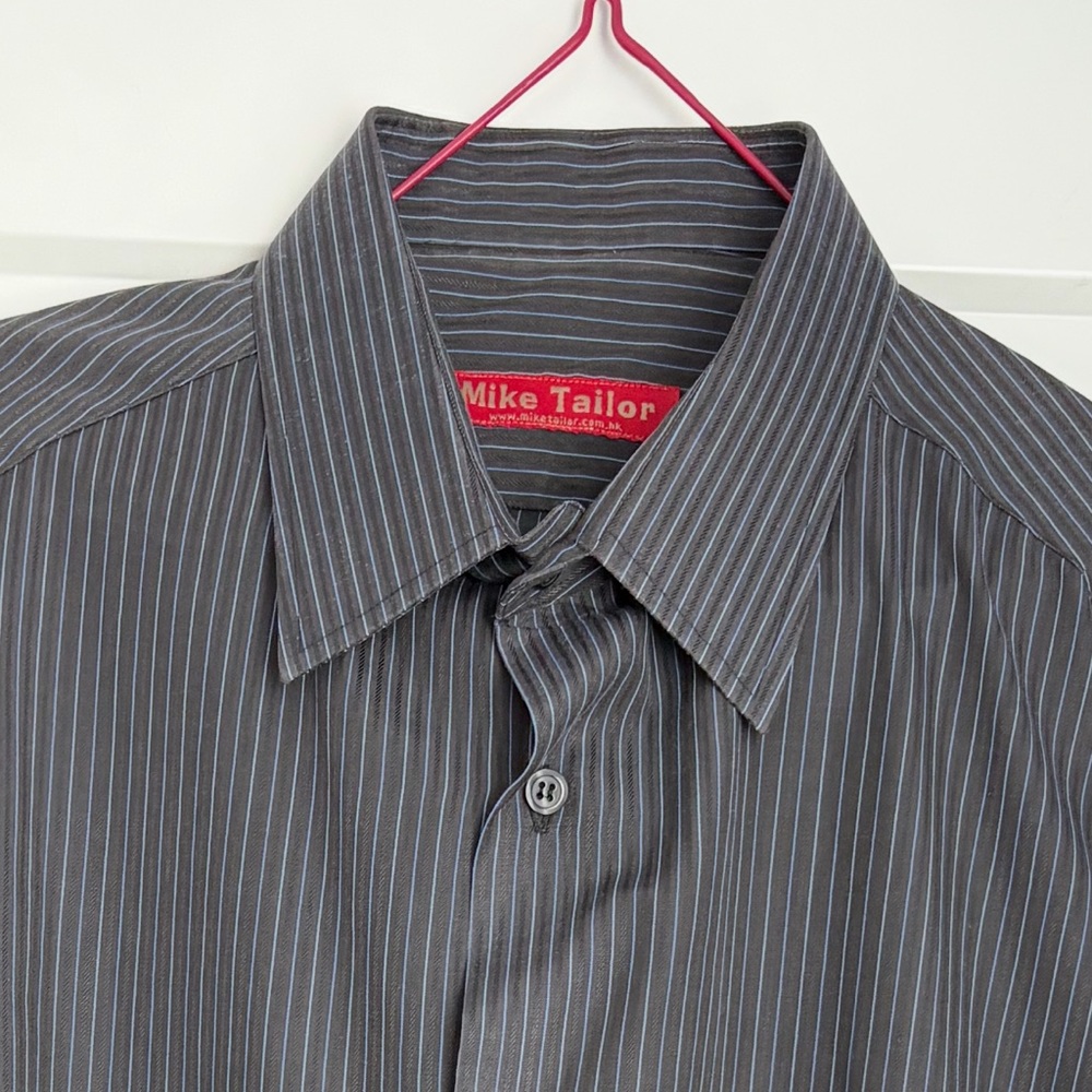 3 for $17 | MIKE TAYLOR | Men’s 17.5 Neck Long-Sleeved Button Down Dress Shirt